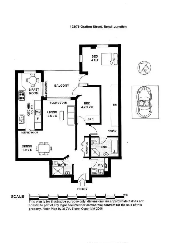 Floorplan of Homely apartment listing, 102/79 Grafton Street, Bondi Junction NSW 2022