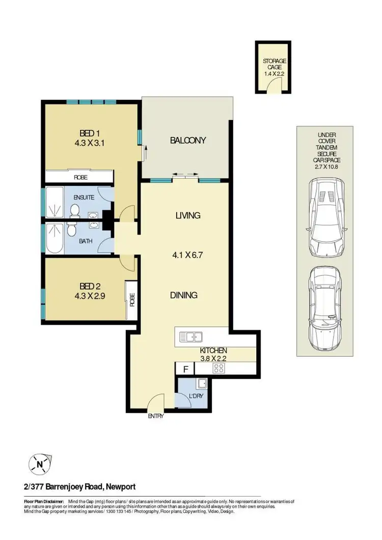 Floorplan of Homely unit listing, 2/377 Barrenjoey Road, Newport NSW 2106