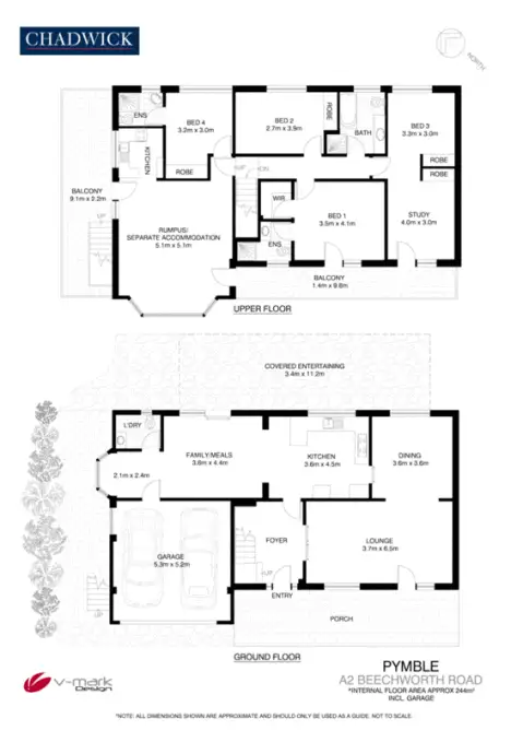 Floorplan of Homely house listing, A2 Beechworth Road, Pymble NSW 2073