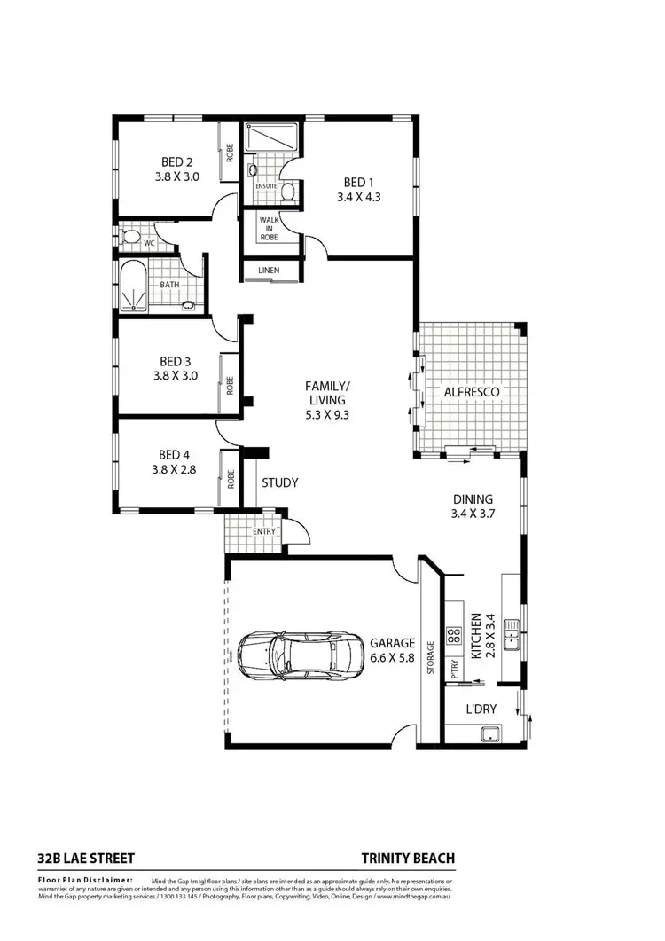 Floorplan of Homely house listing, 32b Lae Street, Trinity Beach QLD 4879