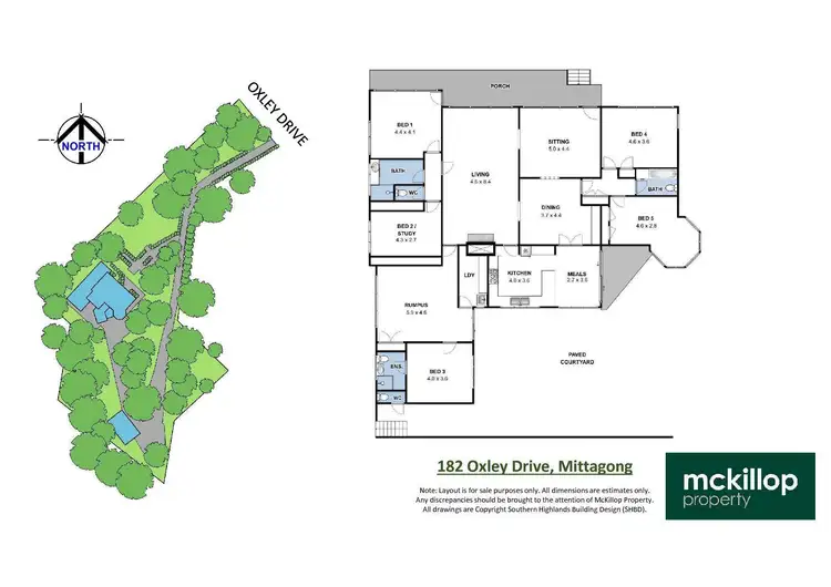 Floorplan of Homely house listing, 182 Oxley Drive, Mittagong NSW 2575