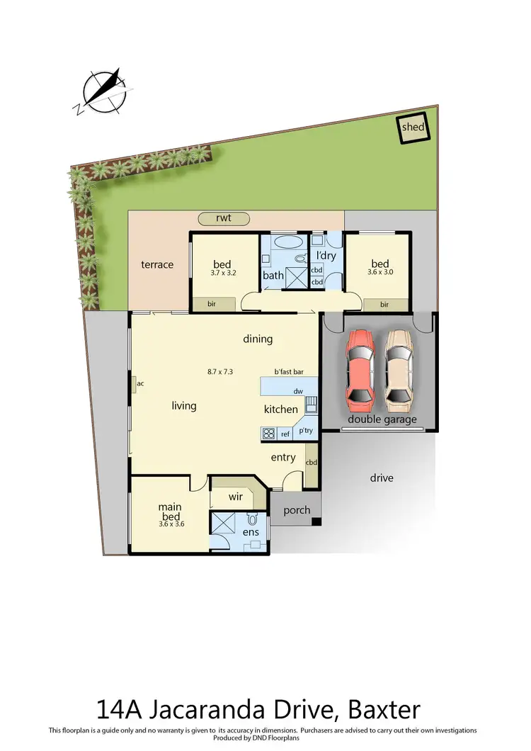 Floorplan of Homely unit listing, 14A Jacaranda Drive, Baxter VIC 3911