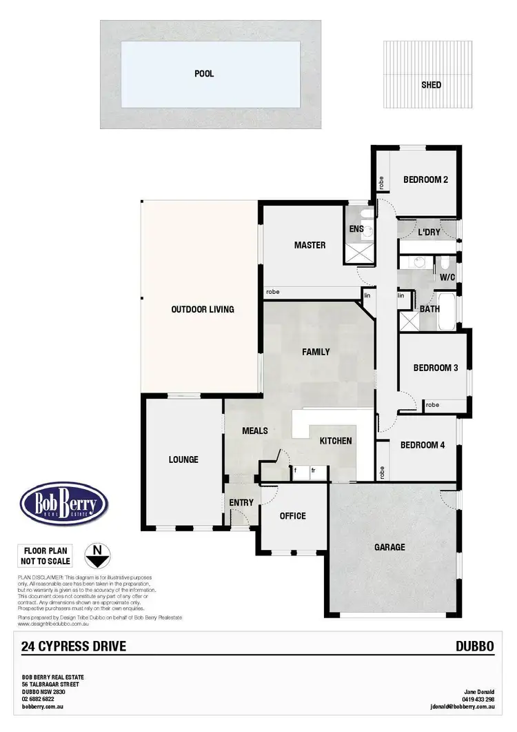 Floorplan of Homely house listing, 24 Cypress Point Drive, Dubbo NSW 2830