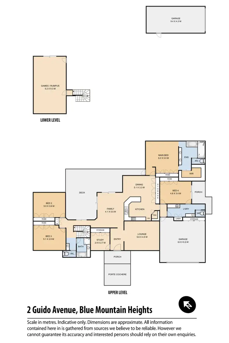Floorplan of Homely house listing, 2 Guido Avenue, Blue Mountain Heights QLD 4350