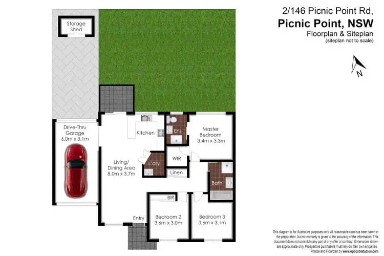 Floorplan of Homely villa listing, 2/146 Picnic Point Road, Picnic Point NSW 2213