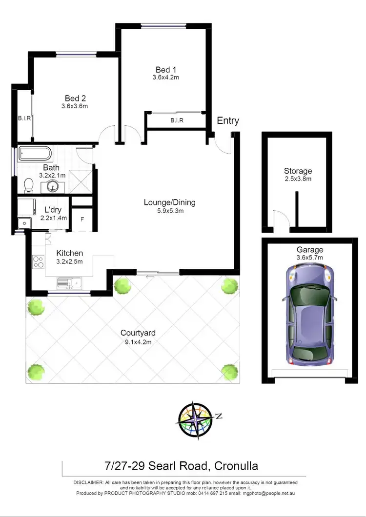 Floorplan of Homely apartment listing, 7/27-29 Searl Road, Cronulla NSW 2230