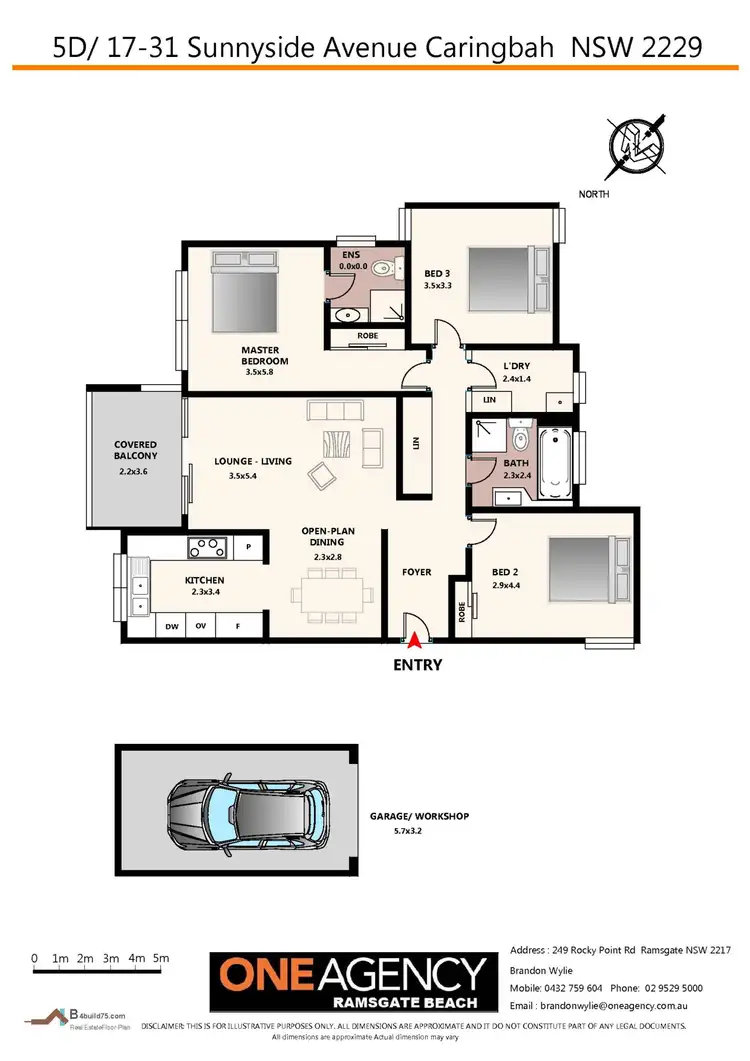 Floorplan of Homely unit listing, 5D/17-31 Sunnyside Avenue, Caringbah NSW 2229