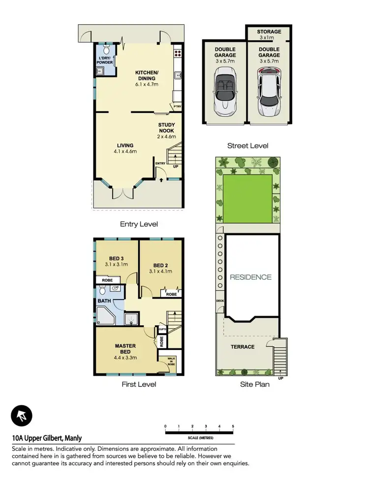 Floorplan of Homely semi-detached listing, 10a Upper Gilbert Street, Manly NSW 2095