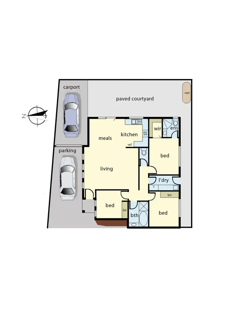 Floorplan of Homely unit listing, 28A Liquidamber Street, Doveton VIC 3177