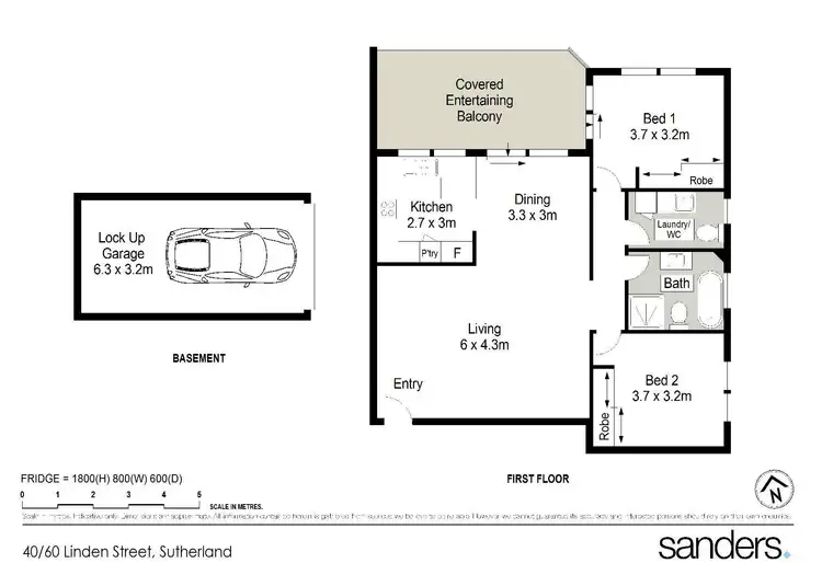Floorplan of Homely unit listing, 40/60-66 Linden Street, Sutherland NSW 2232