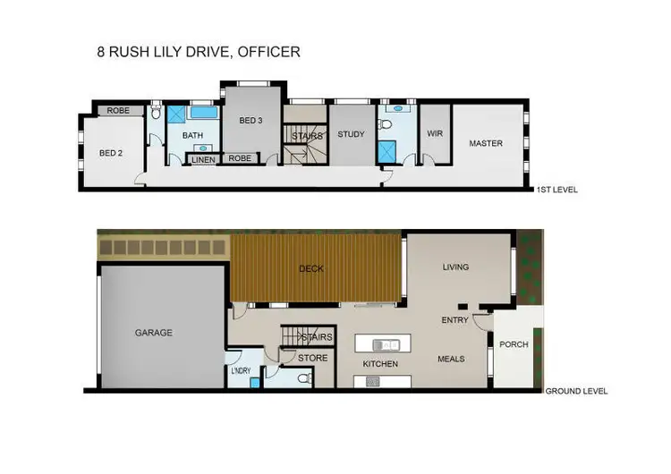 Floorplan of Homely townhouse listing, 8 Rush Lily Drive, Officer VIC 3809