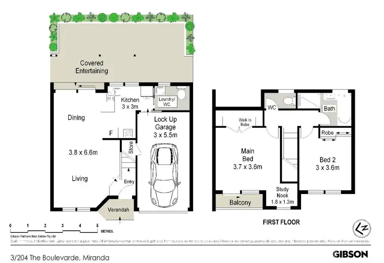 Floorplan of Homely townhouse listing, 3/204 The Boulevarde, Miranda NSW 2228