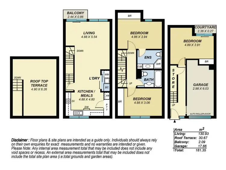 Floorplan of Homely townhouse listing, 2/119 Melbourne Street, North Adelaide SA 5006