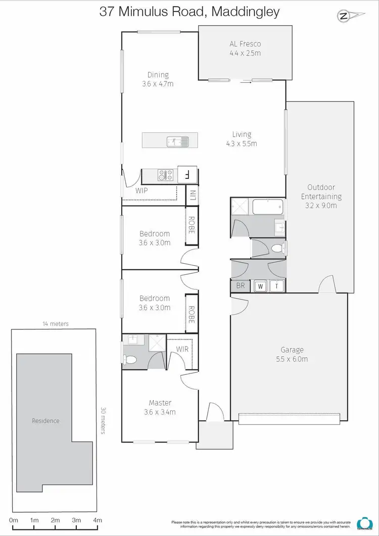 Floorplan of Homely house listing, 37 Mimulus Drive, Bacchus Marsh VIC 3340