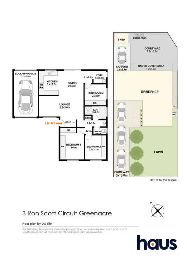 Floorplan of Homely house listing, 3 Ron Scott Circuit, Greenacre NSW 2190