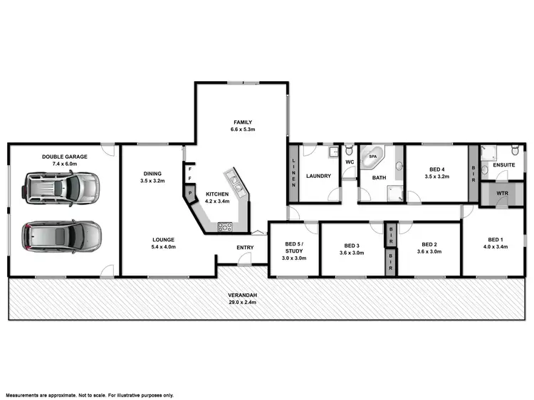 Floorplan of Homely house listing, 1 Platypus Court, Baranduda VIC 3691