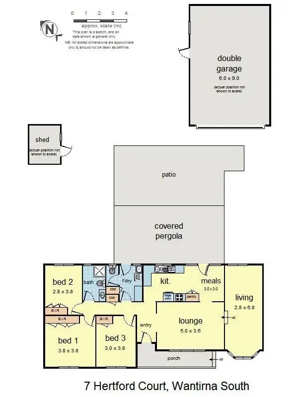 Floorplan of Homely house listing, 7 Hertford Court, Wantirna South VIC 3152