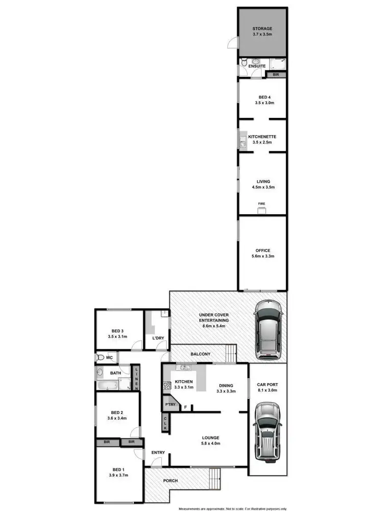 Floorplan of Homely house listing, 49 Leonard Street, Wodonga VIC 3690