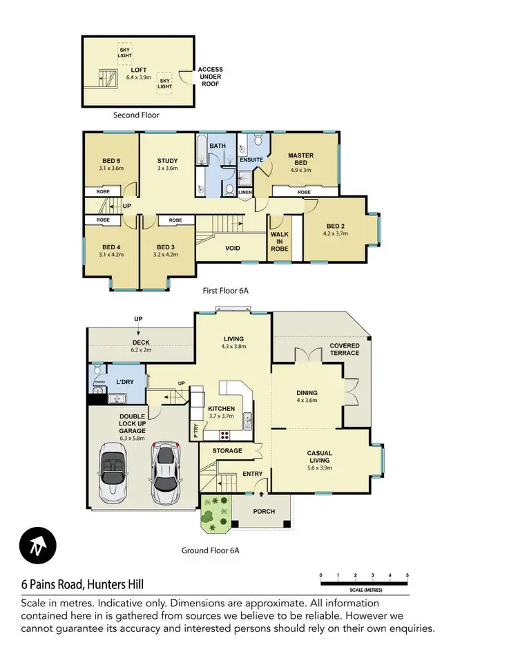 Floorplan of Homely house listing, 6a Pains Road, Hunters Hill NSW 2110