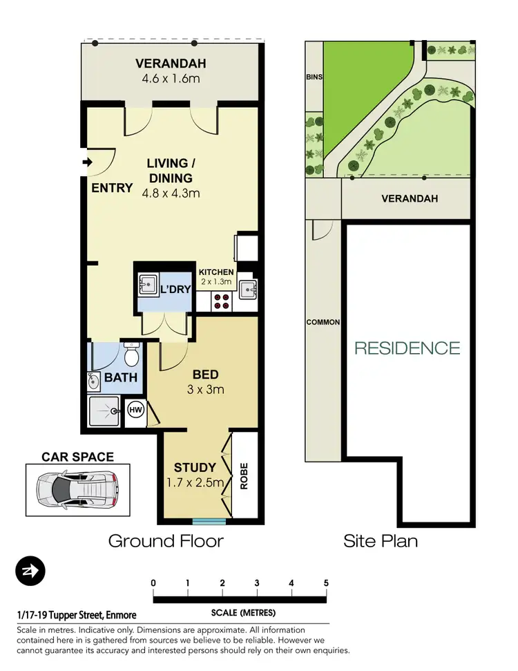 Floorplan of Homely apartment listing, 1/17-19 Tupper Street, Enmore NSW 2042