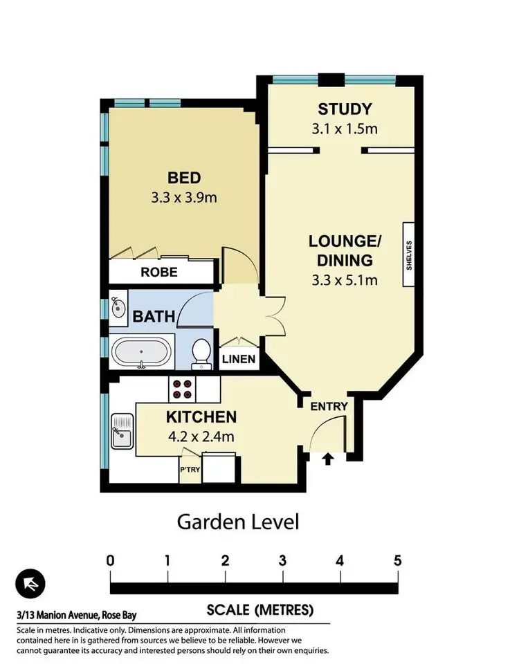 Floorplan of Homely apartment listing, Unit 3/13 Manion Avenue, Rose Bay NSW 2029