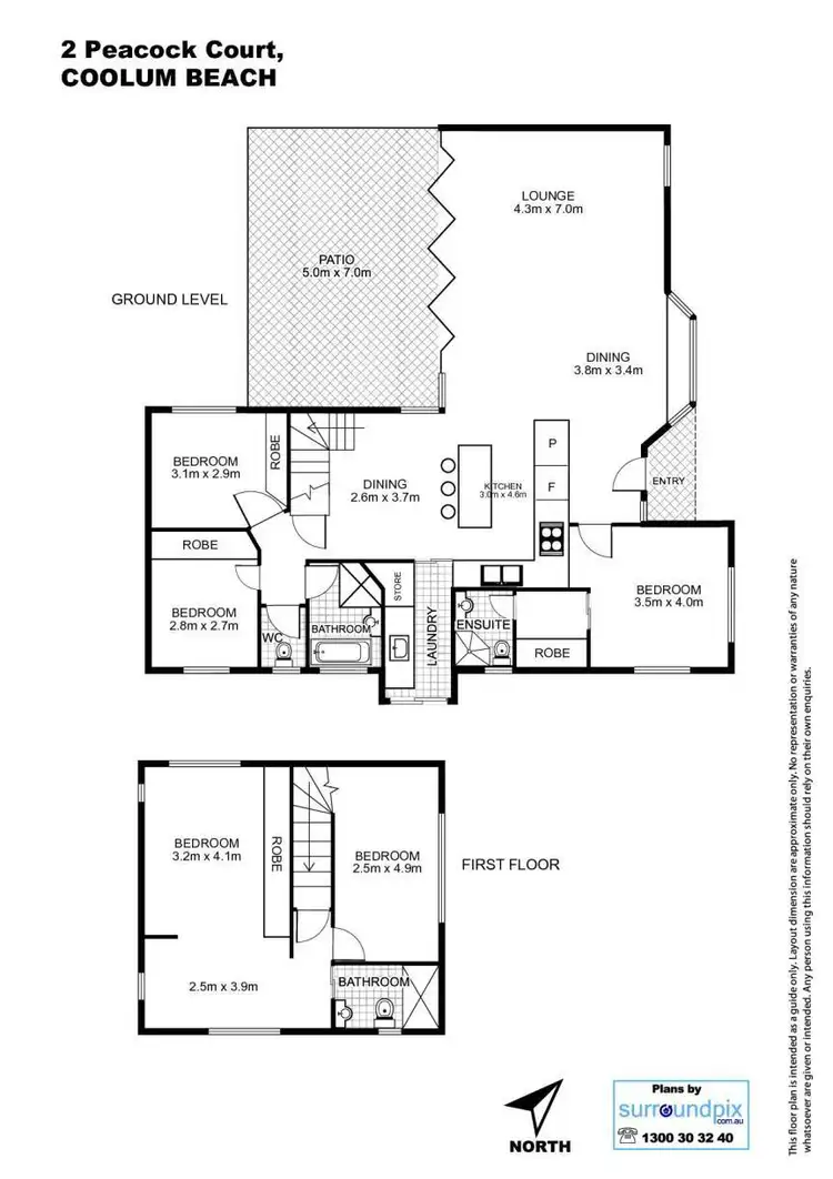 Floorplan of Homely house listing, 2 Peacock Court, Coolum Beach QLD 4573