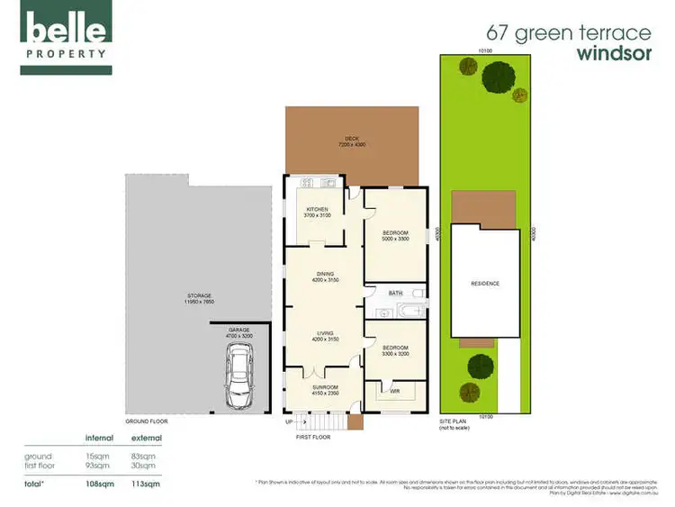 Floorplan of Homely house listing, 67 Green Terrace, Windsor QLD 4030