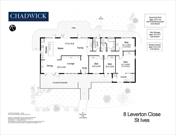 Floorplan of Homely house listing, 8 Leverton Close, St Ives NSW 2075
