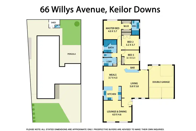 Floorplan of Homely house listing, 66 Willys Avenue, Keilor Downs VIC 3038
