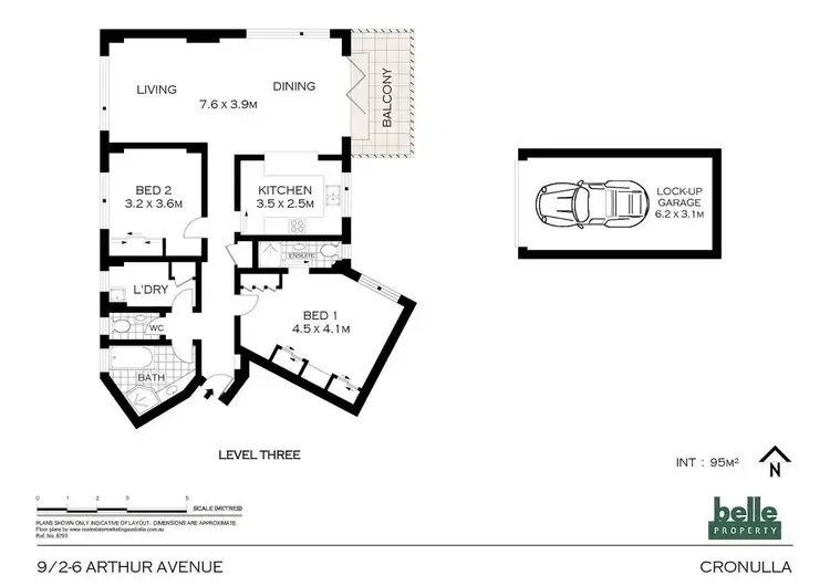 Floorplan of Homely unit listing, 9/2-6 Arthur Avenue, Cronulla NSW 2230