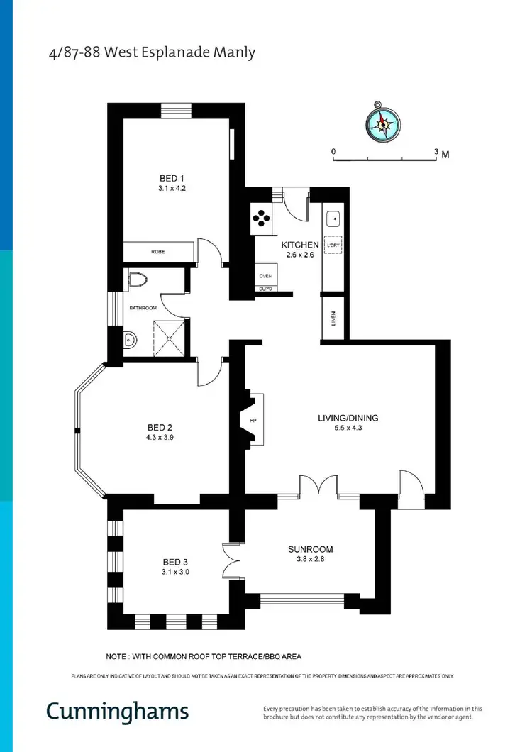 Floorplan of Homely unit listing, 4/87-88 West Esplanade, Manly NSW 2095