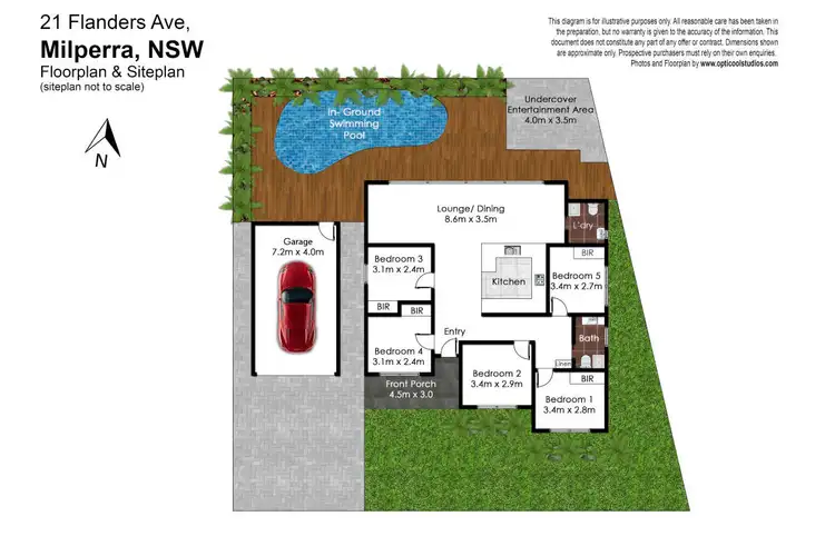 Floorplan of Homely house listing, 21 Flanders Avenue, Milperra NSW 2214