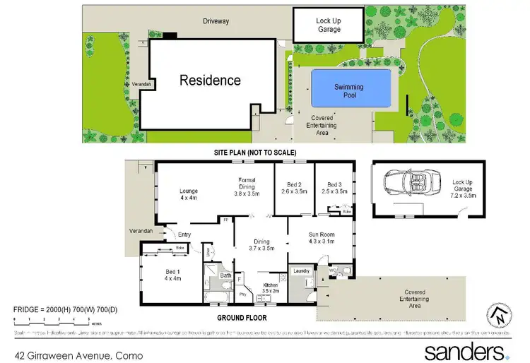 Floorplan of Homely house listing, 42 Girraween Avenue, Como NSW 2226