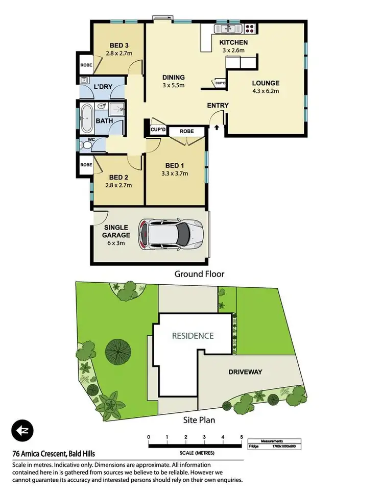 Floorplan of Homely house listing, 76 Arnica Crescent, Bald Hills QLD 4036