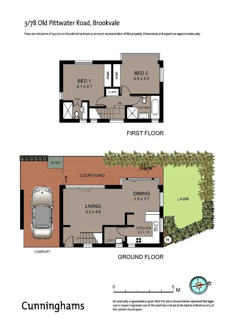 Floorplan of Homely townhouse listing, 3/78 Old Pittwater Road, Brookvale NSW 2100