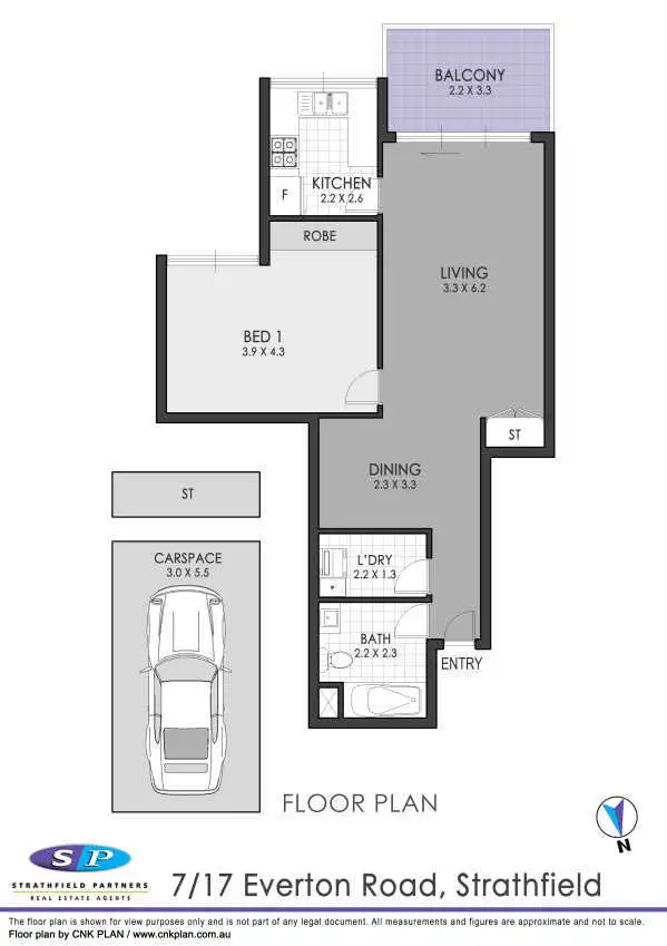 Floorplan of Homely apartment listing, 7/17 Everton Road, Strathfield NSW 2135