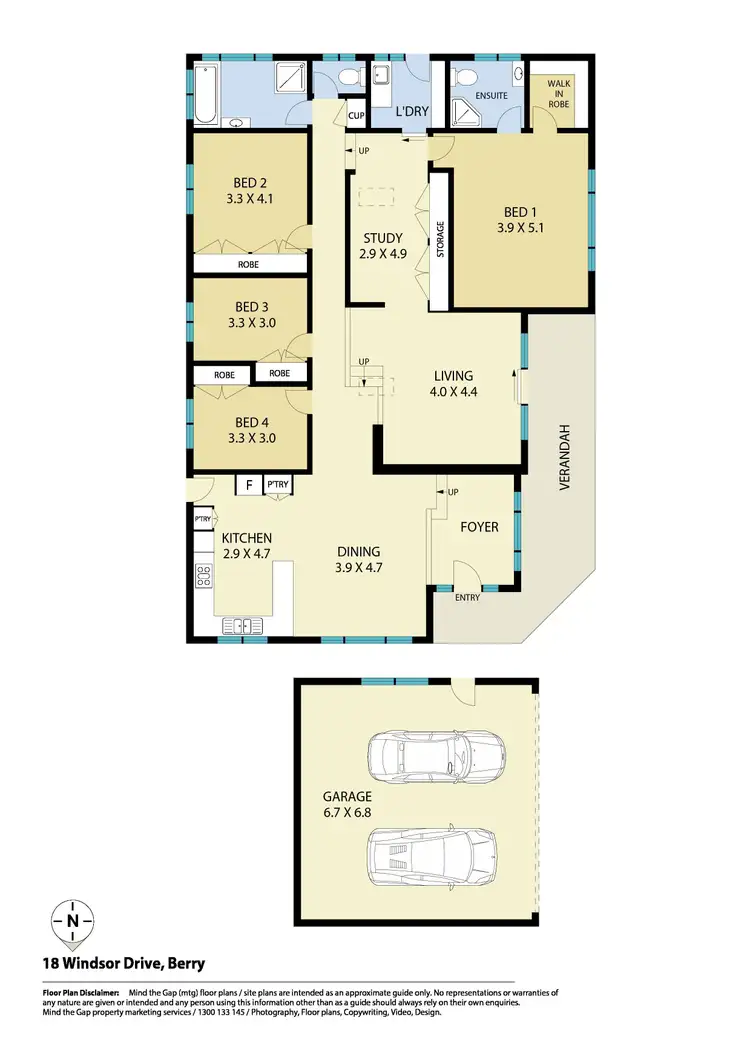 Floorplan of Homely house listing, 18 Windsor Drive, Berry NSW 2535