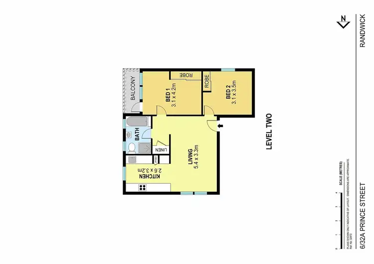 Floorplan of Homely apartment listing, 6/32A Prince Street, Randwick NSW 2031