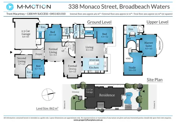 Floorplan of Homely house listing, 338 Monaco Street, Broadbeach Waters QLD 4218