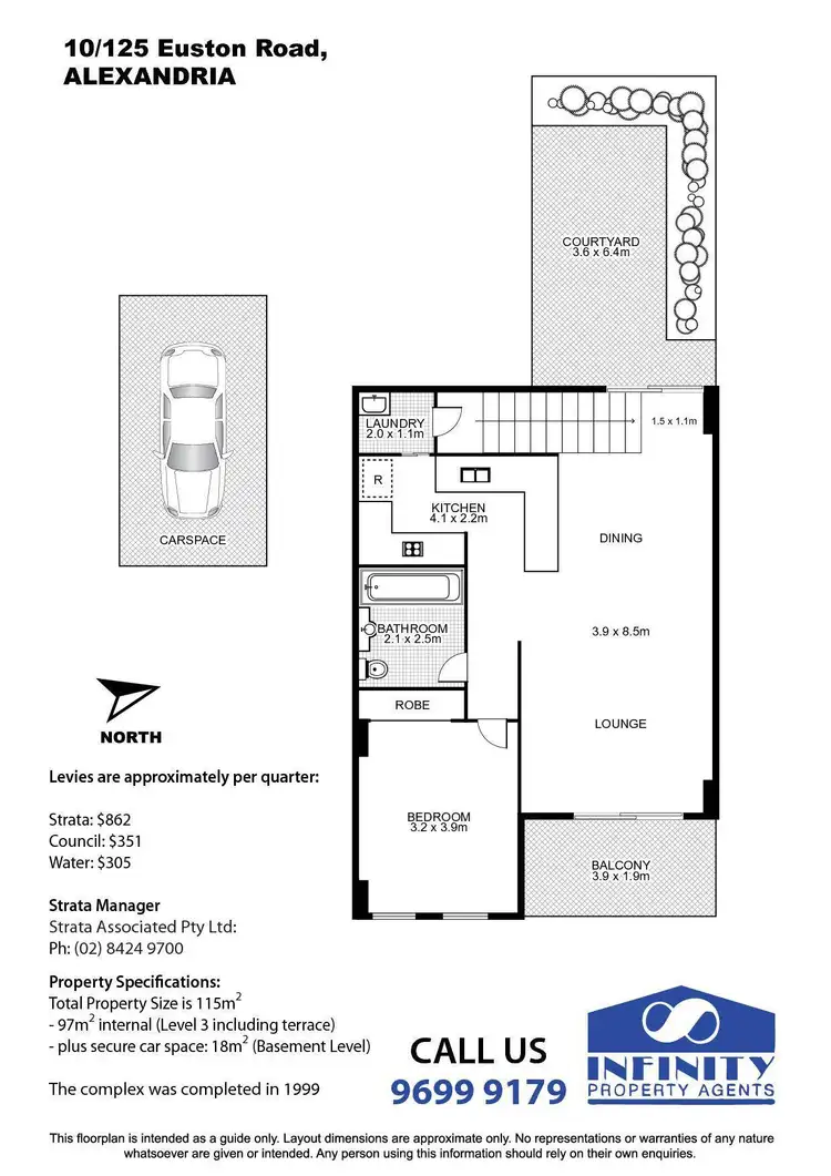 Floorplan of Homely apartment listing, 10/125 Euston Road, Alexandria NSW 2015