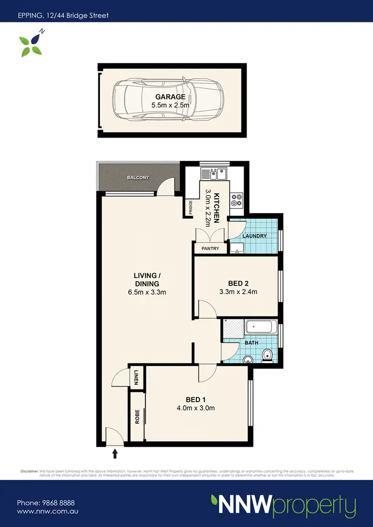 Floorplan of Homely unit listing, 12/44 Bridge Street, Epping NSW 2121