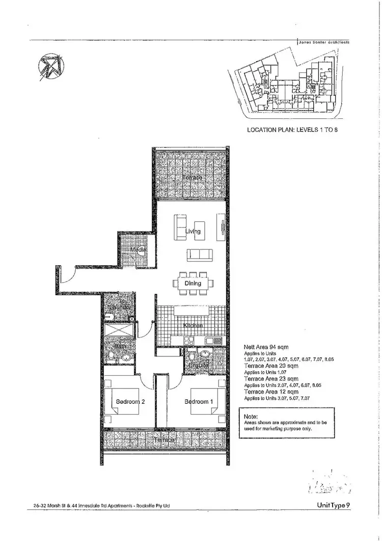 Floorplan of Homely apartment listing, Level 8/805/26-32 Marsh Street, Wolli Creek NSW 2205
