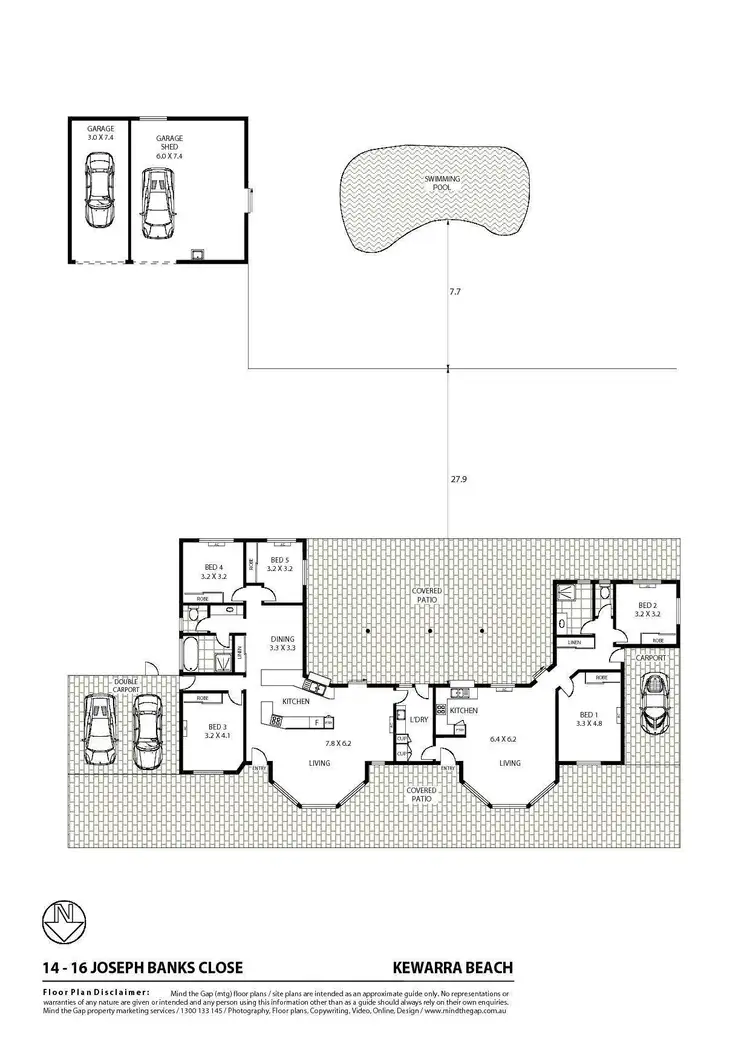 Floorplan of Homely house listing, 14 - 16 Joseph Banks Close, Kewarra Beach QLD 4879