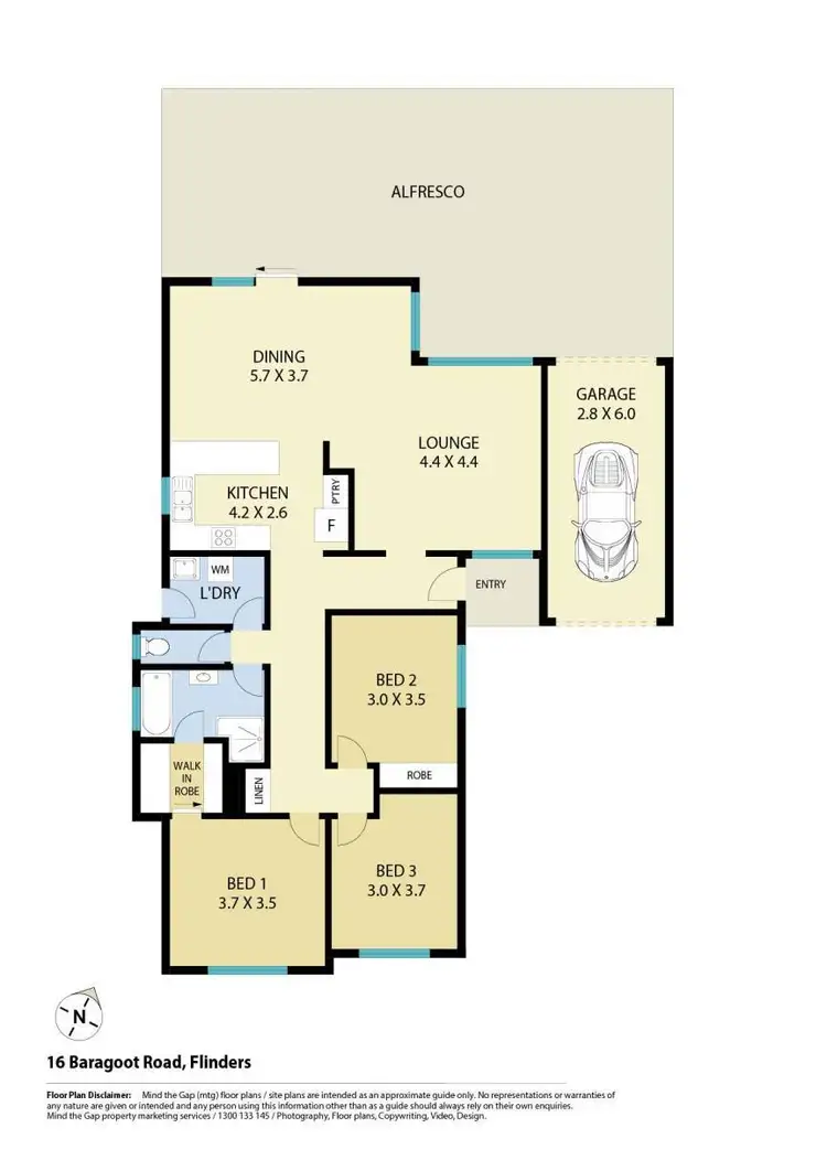 Floorplan of Homely house listing, 16 Baragoot Road, Flinders NSW 2529