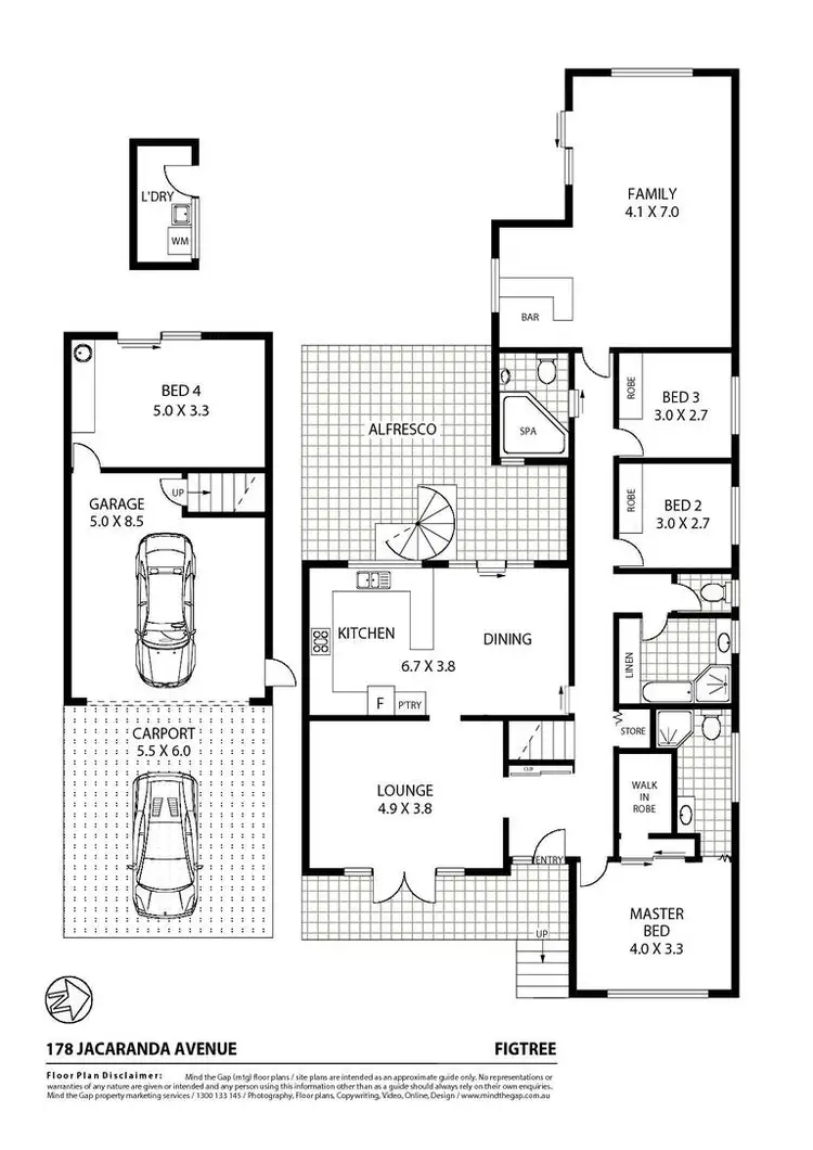 Floorplan of Homely house listing, 178 Jacaranda Avenue, Figtree NSW 2525
