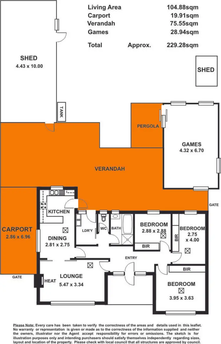 Floorplan of Homely house listing, 10 Beltana Street, Flinders Park SA 5025