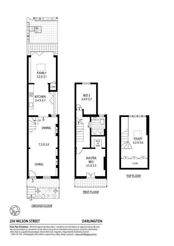 Floorplan of Homely terrace listing, 250 Wilson Street, Darlington NSW 2008