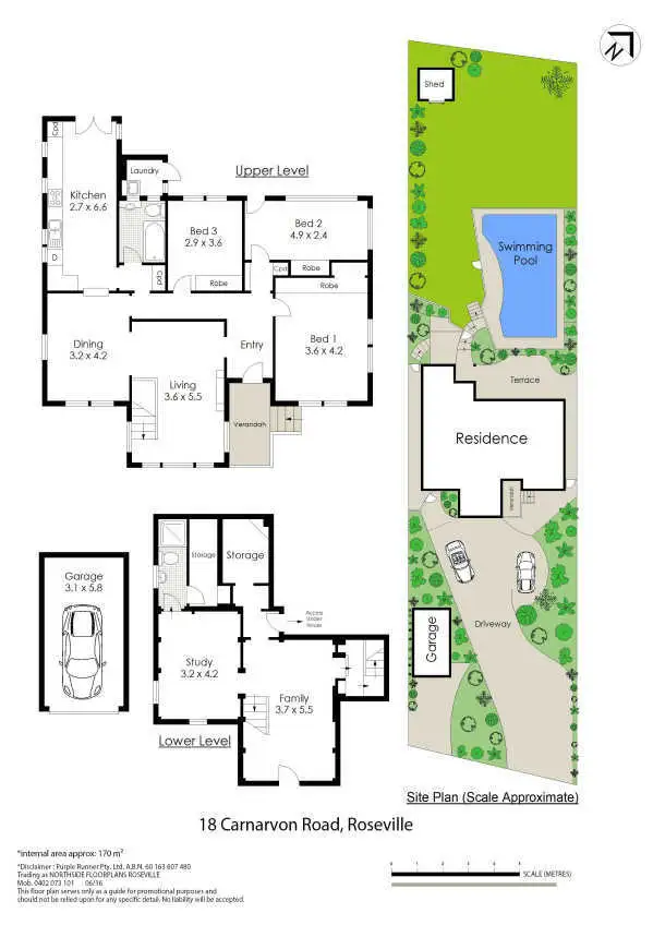 Floorplan of Homely house listing, 18 Carnarvon Road, Roseville NSW 2069
