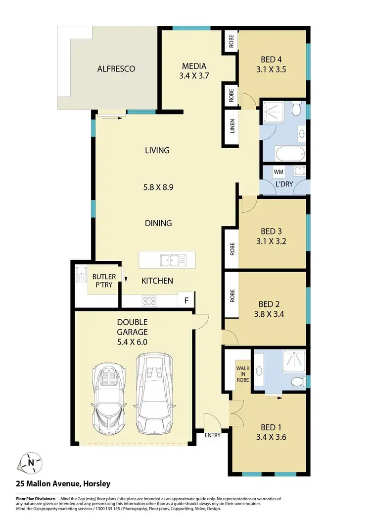 Floorplan of Homely house listing, 25 Mallon Avenue, Horsley NSW 2530