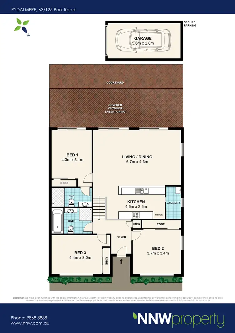Floorplan of Homely villa listing, 63/125 Park Road, Dundas NSW 2117